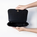 Htate Htar Black Flap Bag