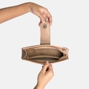 Dannarri Beige Clutch Crossbody