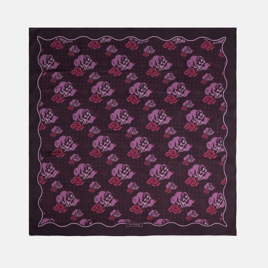 Swal Taw Navy Square Scarf