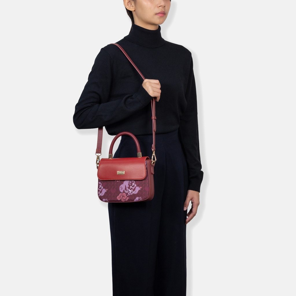 Swal Taw Merlot Top Handle Bag