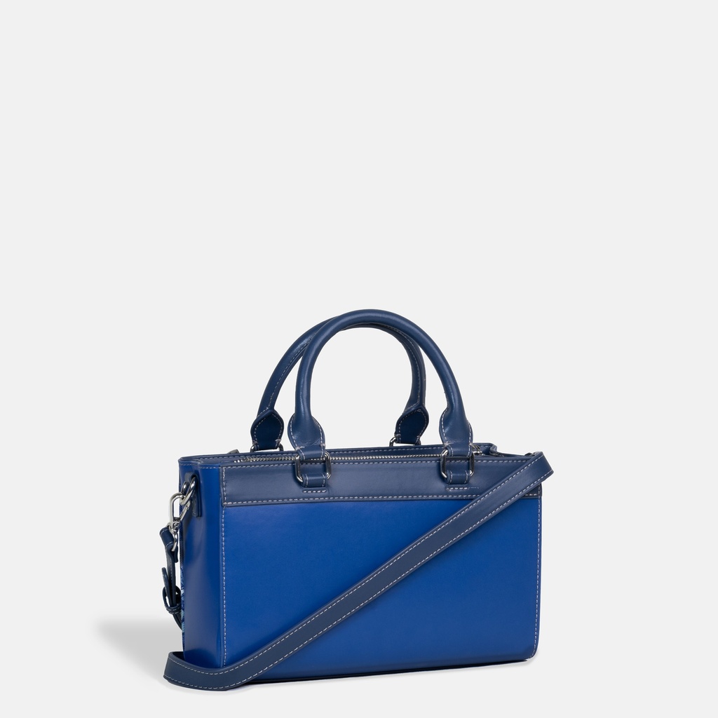Swal Taw Navy Rectangle Tote Bag