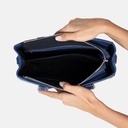 Swal Taw Navy Rectangle Tote Bag