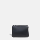 Sisburma Black Double Pouch Crossbody Bag