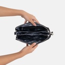 Sisburma Black Double Pouch Crossbody Bag