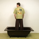 Yangoodsisburma Green Graphic Premium Cotton Tee Medium