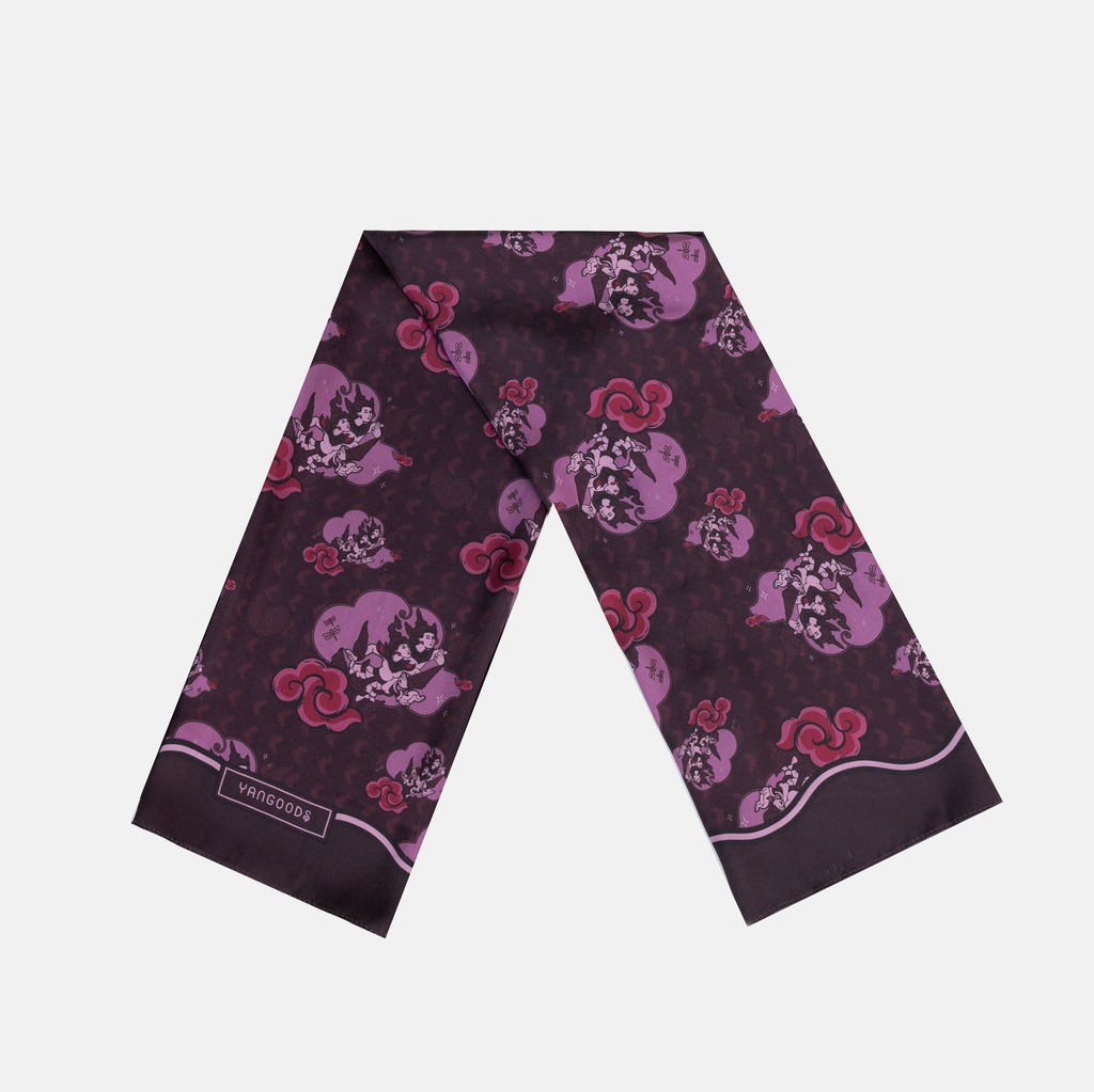 Swal Taw Navy Square Scarf