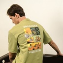 Yangoodsisburma Green Graphic Premium Cotton Tee ExtraLarge